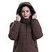 PUFFIT Damen Winter Jacke mit Kapuze Warmer Wasserdicht Winterjacke Steppmantel Female Jacken
