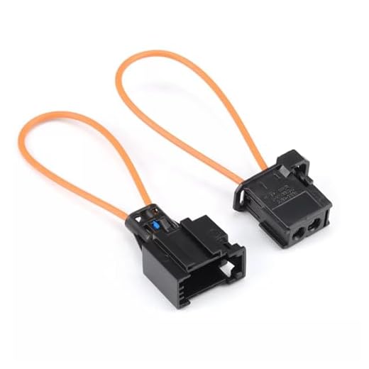 Bohaner 2x Auto Lichtleiter Connector Brückenstecker Most Bus LWL Brücke für Nachrüst und Reparaturarbeiten für B.M-W A-u.d/i Mercedes Porsche Stecker Buchse Adapter Verbinder