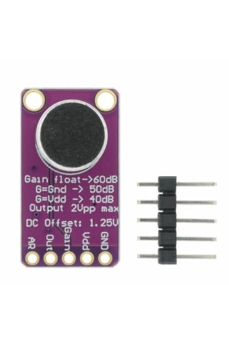 Max9814 Amplikatörlü Analog Mikrofon Modülü Stabil Otomatik 60db Kazanç Kontrol