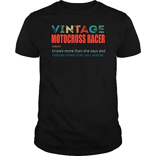 Vintage Motocross Racer Knows More Than Job Title - Unisex Tee Black