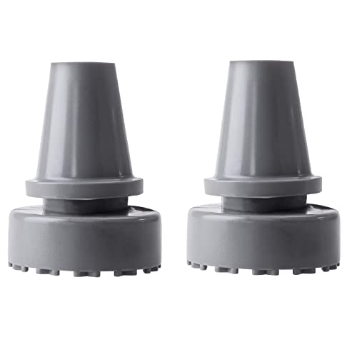 WANGCL 2 Stück Gummifüße für Gehstock, rutschfeste Gummispitze Zubehör, Innendurchmesser 19 mm (grau) Cover