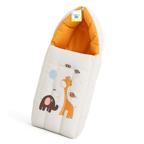 Toddylon Baby Carry Bags New Born Baby Bed | Bedding Set | Carry Bed | Carrier | Holder | Mattress | Infants Boys Girl (0-6 Months) Orange