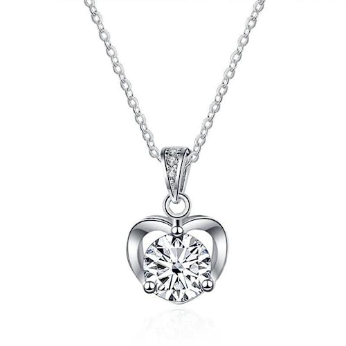 Collier diamant moissanite 1ct D color : l'éclat éternel anti-ternissement pour femme