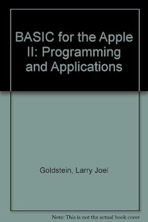 Buy BASIC for the Apple II: Programming and Applications Book Online at ...