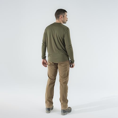 First Lite Men's Yuma Synthetic Long Sleeve Crew - Breathable Ultralight Camo Hunting Baselayer4