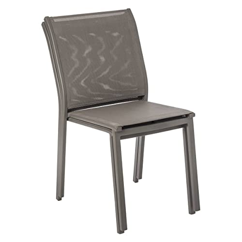 Chaise de jardin empilable compacte en texaline anti-UV Essentia