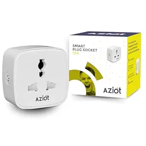 AZIOT 10amp Smart Plug - Wifi/Bluetooth Communication - Made in India - Timer Function - Works with Google Home and Amazon Alexa