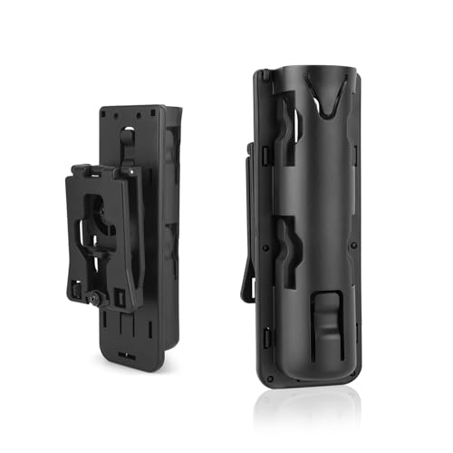 Wshxjzyay Baton Holder for Duty Belt Universal 16-26 Telescopic 360 Rotating Baton Pouch with Clip Automatic Spring Stick Waist Clip for Holster Mounts on Duty Belts