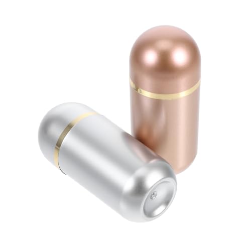 STOBAZA 2 piezas Contenedor Pastillas Pequeño Unidades Organizador Portátil para Bolso Dispensador Preciso para y Polvos Envase Sellado para Suplementos y Uso Diario
