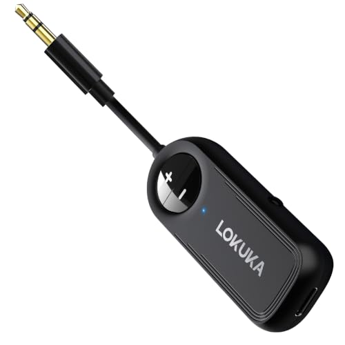 LOKUKA Bluetooth Transmitter Receiver (2-in-1) for TV Airplane Car Stereo | 3.5mm…