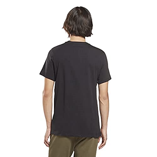 Image of Reebok Men's Ri Big Logo Tee T-Shirt (Hd4222-L, Black, L)