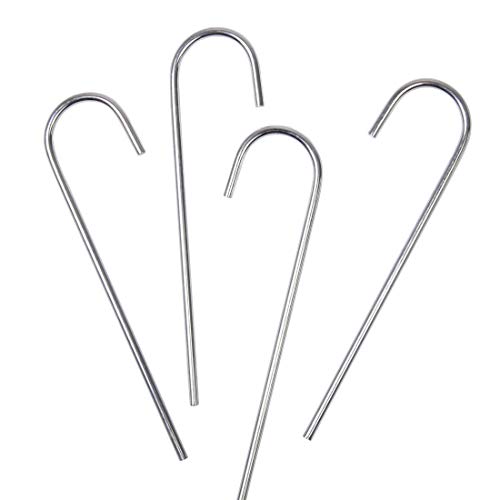 Dimples Excel Clavijas de Tierra de Acero Inoxidable, 4 Piezas