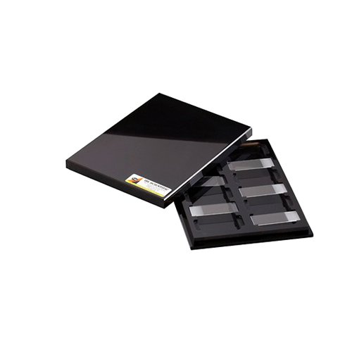 Cole-Parmer Histochemistry Staining Tray, 12-Place, Black lid