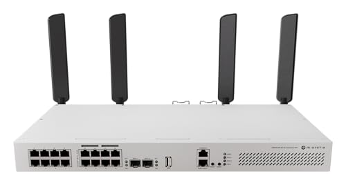 Image of Mikrotik CRS418-8P-8G-2S+5axQ2axQ-RM Network Switch. US Version