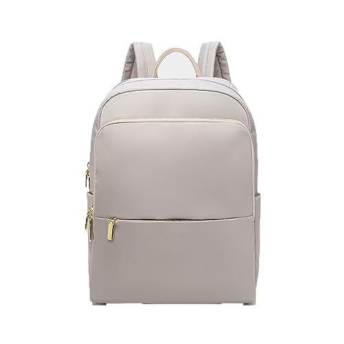 Travel Laptop Backpack for Women, Large Capacity Purse Stylish Business Nurse Computer Bag, Waterproof Casual Daypack for Travel Fits 14 Inch Laptop (Gray)