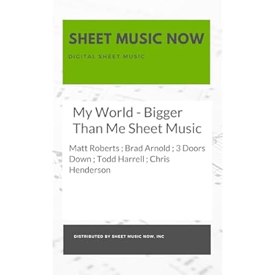My World - Bigger Than Me Sheet Music