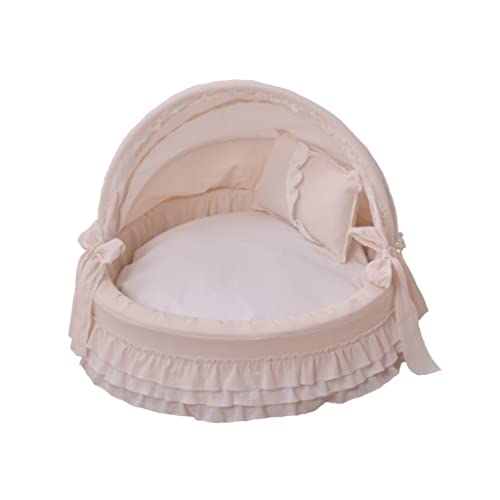 Tente de chat et lit de chien semi-fermé lavable parfait pour le salon en taille moyen
