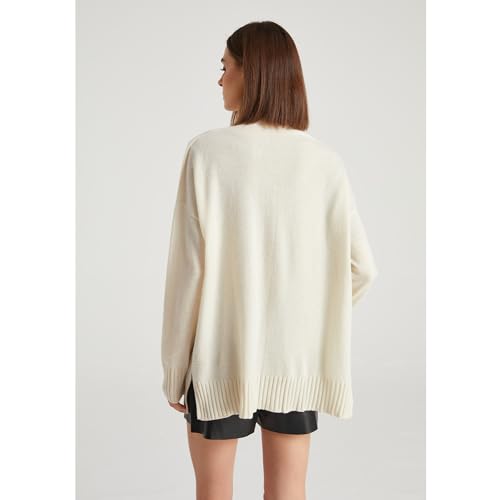 GreenMount Women's 100% Pure Cashmere Cardigan Sweater Soft and Warm Long Sleeve Oversize Loose Cardigan with Pocket4