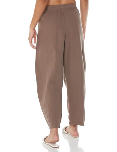 Image of Gap Women Solid Relaxed Fit Full Length Trousers