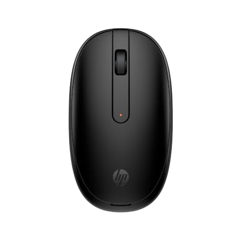 HP 240 Bluetooth Wireless Mouse with 3 Buttons/1600 DPI Red Optical Tracking/Sleek and Ambidextrous/Compatible to Windows 10, macOS, Chrome OS, 3 Years Warranty (Black)