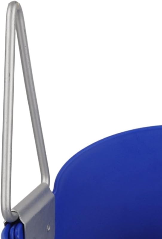 Image of Heavy-Duty High Back Full Bucket Toddler Swing Seat with 60 inch Coated Swing Chains and Carabiners for Easy Install Fully Assembled (Blue)