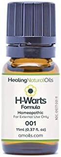 Wart Remover Alternative - Natural. Topical, No Acid, Freeze. Cream Oil Face, Flat, Plantar 11ml