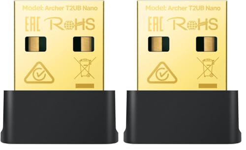 Adaptateur USB WiFi TP-Link Archer T2UB Nano pour télétravail stable sur PC Windows