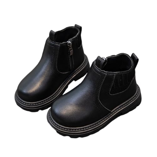 Girls Chelsea Boots Fashion Side Zipper Ankle Boots Fall Winter Fashion Combat Shoes for Toddler/Little Kid/Big Kid3