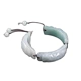 Pulsera ajustable de jade para mujer, pulseras de jadeíta con caja, joyería de buena suerte, regalo