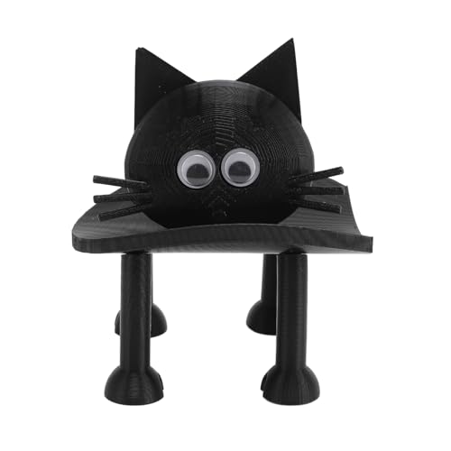 GOTOTOP Cat Toilet Paper Holder Stand, Freestanding Cat Toilet Tissue Organizer, Cute Decor, Space Saving Holder for Modern Traditional Bathrooms - Image 3