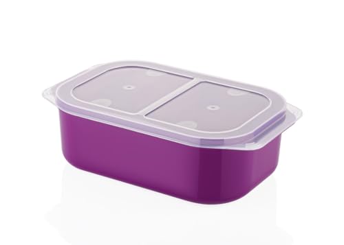 Image of HAPPI Multipurpose Plastic Airtight Masala Box for Kitchen, Fridge Storage Containers Spice, Grocery, Dry Fruits, Vegetable Food Storage Box (3000 ml - Purple)