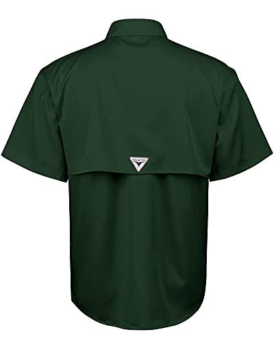 Image of Alimens & Gentle Short Sleeve Fishing Shirt Wicking Fabric Sun Protection Casual Button Down Shirts