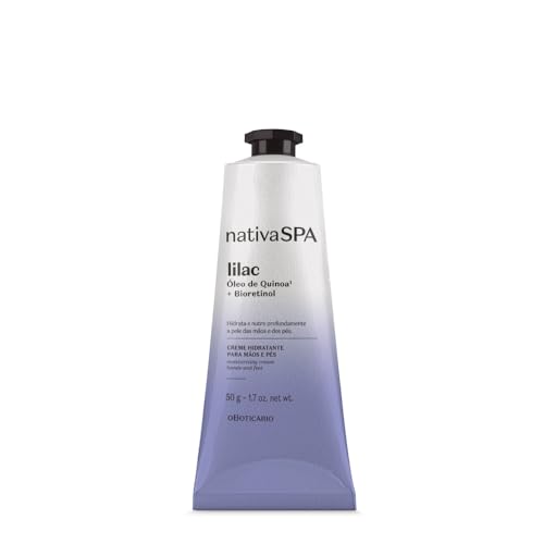 O Boticário Nativa SPA Lilac Crema de Manos Perfumada Hidratación Profunda con Bioretinol y Aceite de Quinoa Vegan 75g