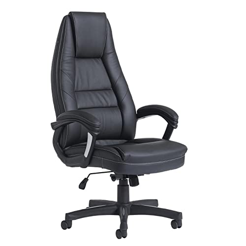 DAMS Noble high back managers chair - black faux leather