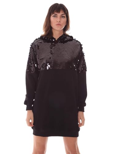Vestito Donna Nero Jijil Jpi20ab272 la robe noire ajustée anti-froissement