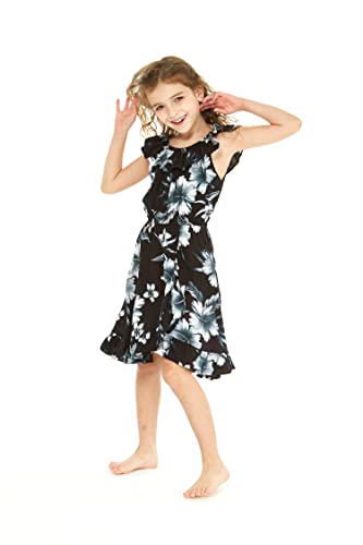 Image of Hawaii Hangover Family Matching Hawaiian Clothes, Midnight Bloom | Family matching Hawaiian outfits, Midnight Bloom, lightweight rayon, machine washable, tropical floral print, luaus, cruises