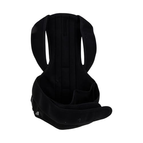 Beavorty Belt Unisex Posture Adjustable Stand Holder Upper Brace Breathable Support Men Straightener Elastic Support Strap Retainer Holder Black Cotton