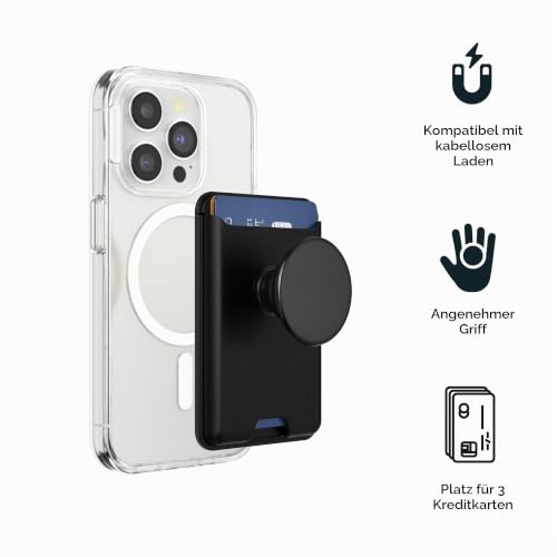 PopSockets: PopWallet für MagSafe - Mit Griff - Inklusive Adapterring für MagSafe - Schlanker… – Ansicht 4