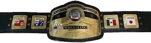 New Replica NWA Championship Belt Adult Size Metal Plates