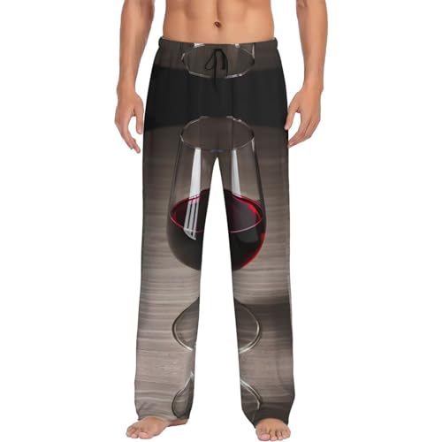 Pantalon de nuit à jambes larges imprimé avec taille élastique pour adulte