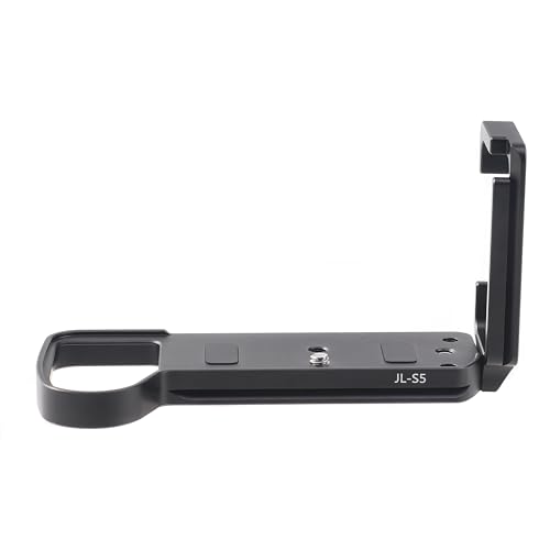Hersmay L Angle for Panasonic S5 Camera L Bracket Plate for Lumix S5 Arca Swiss Quick Release Plate, Black