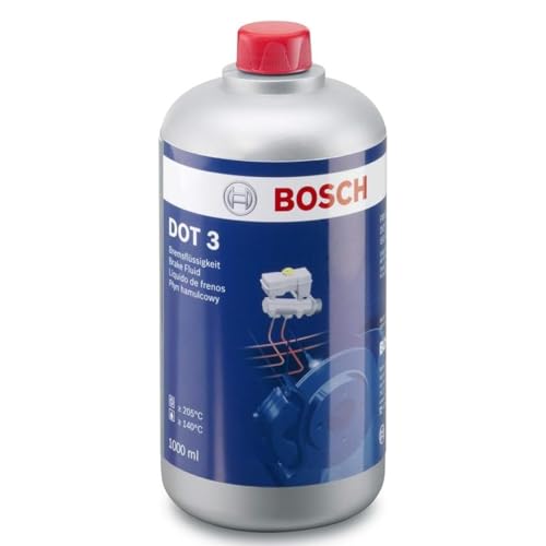 Bosch DOT 3 Liquide de Frein Bosch 1 L - Pour Véhicules Fabriqués Avant 2000 - Non Recommandé pour Freins ABS et ESP