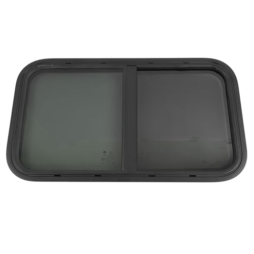Ventana de caravana, caravana, ventana de repuesto, esquinas redondas, ventana de remolque, ventana lateral para caravanas, vehículos de construcción, 700 x 400 mm, con protección contra insectos