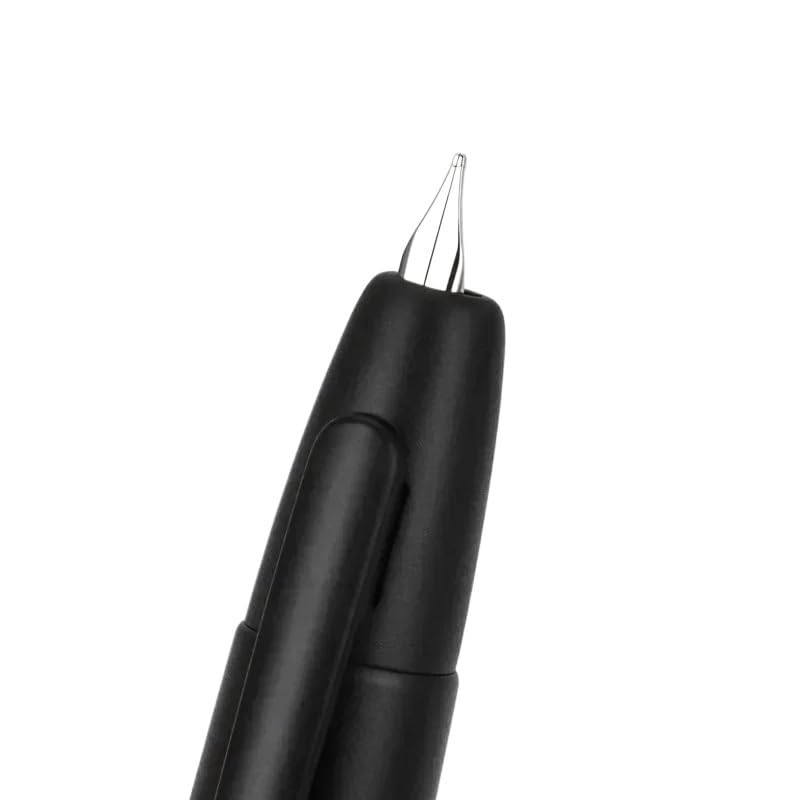 Stylo plume rétractable orange en métal pour éviter les fuites d'encre