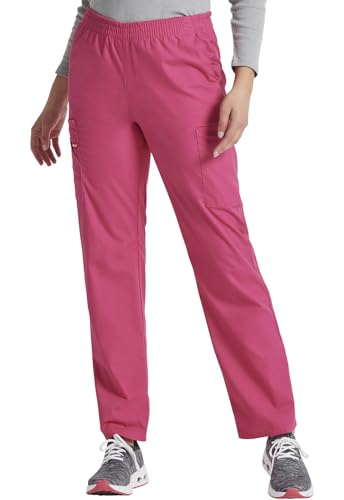 Image of Dickies EDS Signature Scrubs for Women, Elastic Waist Pull-On Cargo Pants for Women in Soft Brushed Poplin - 86106