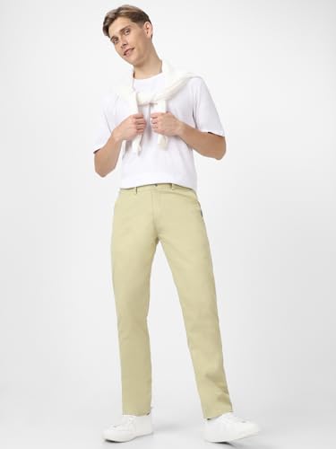 Image of Urbano Fashion Men's Cotton Light Weight Non-Stretch Slim Fit Casual Trousers