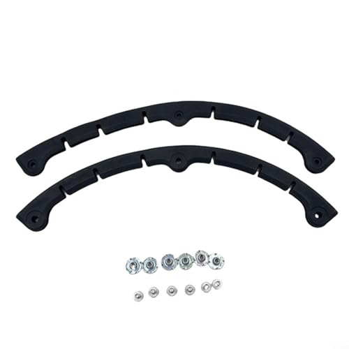 Snowboard Nasenschutz 2 Pack Gebogene Kantenschutz Bar für Snowboard Ski Skateboard, schlagfester Kunststoffschutz für Outdoor Board Sport Einsatz (L)