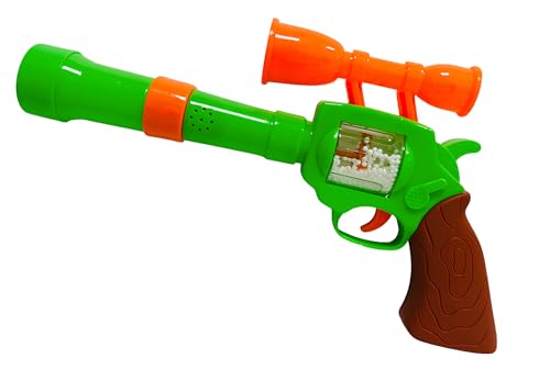 Pistola de juguete con luces y sonidos, 34 cm, revólver rifle de juguete para niños, mitra, pistola sheriff vaquero Far West luces sonidos ametralladora juguete niños a batería juego rifle