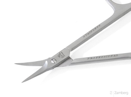 Stainless Steel Tower Point Cuticle Scissors, Optima Line by Premax. Made in Italy