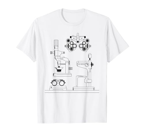 Vision Icons Eye Chart Glasses Minimal Graphic T-Shirt